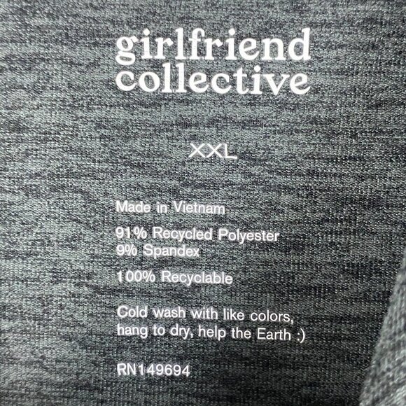Girlfriend Collective Reset Hoodie Womens 2XL Gray Pullover - Picture 4 of 8